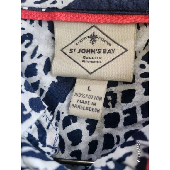 F19 St John's Bay pineapple button up blouse - Picture 2 of 9